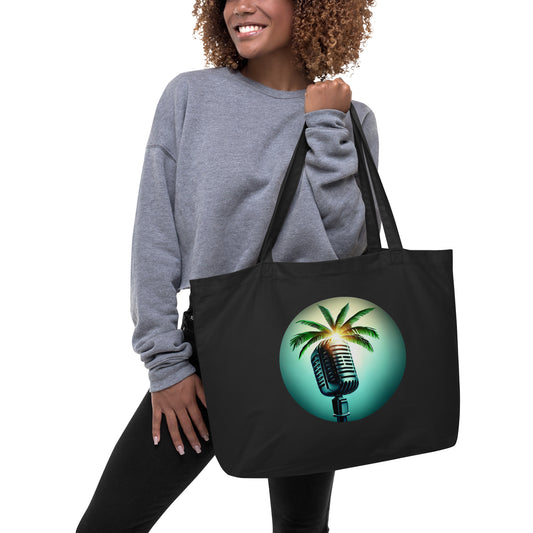 Large organic tote bag | Color Logo