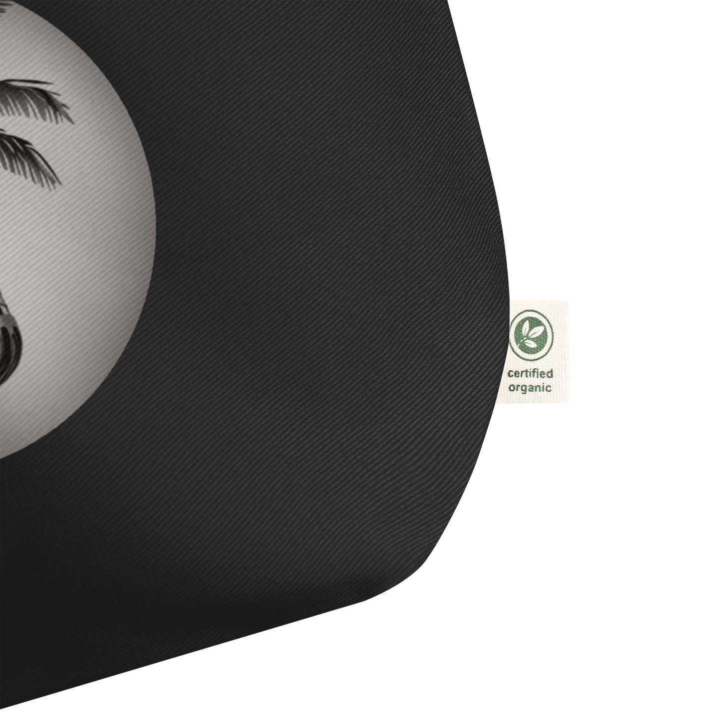 Large organic tote bag | Black & White Logo