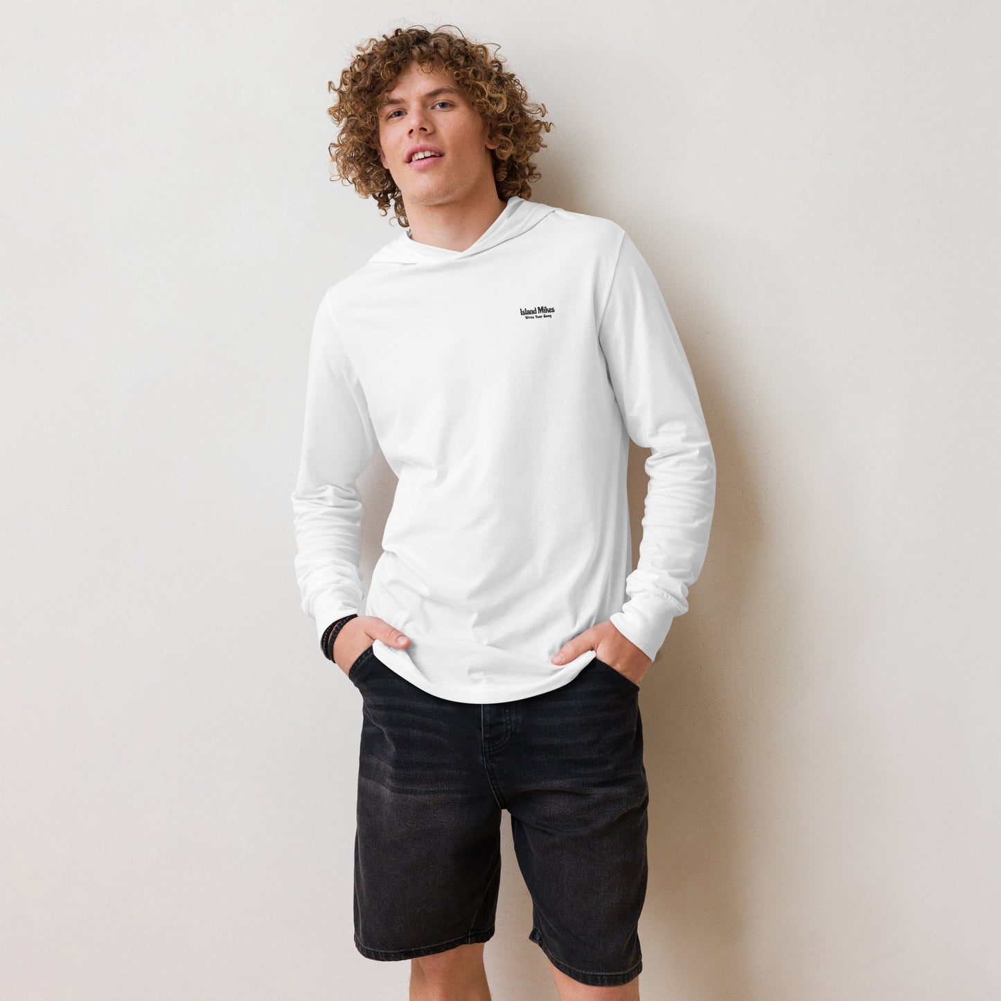 "The Hooded" Long-Sleeve Shirt | Black Logo