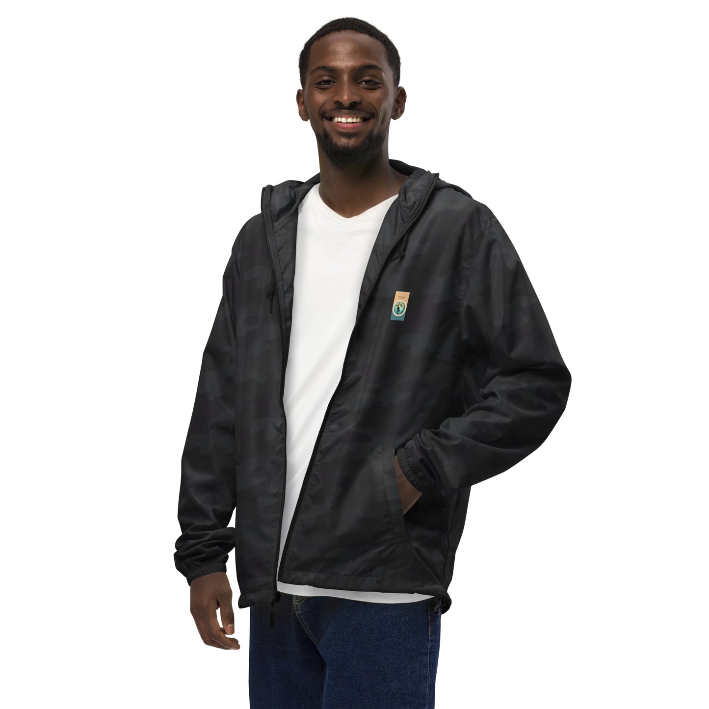 "The Windbreaker" Unisex lightweight Zip Up | Color logo