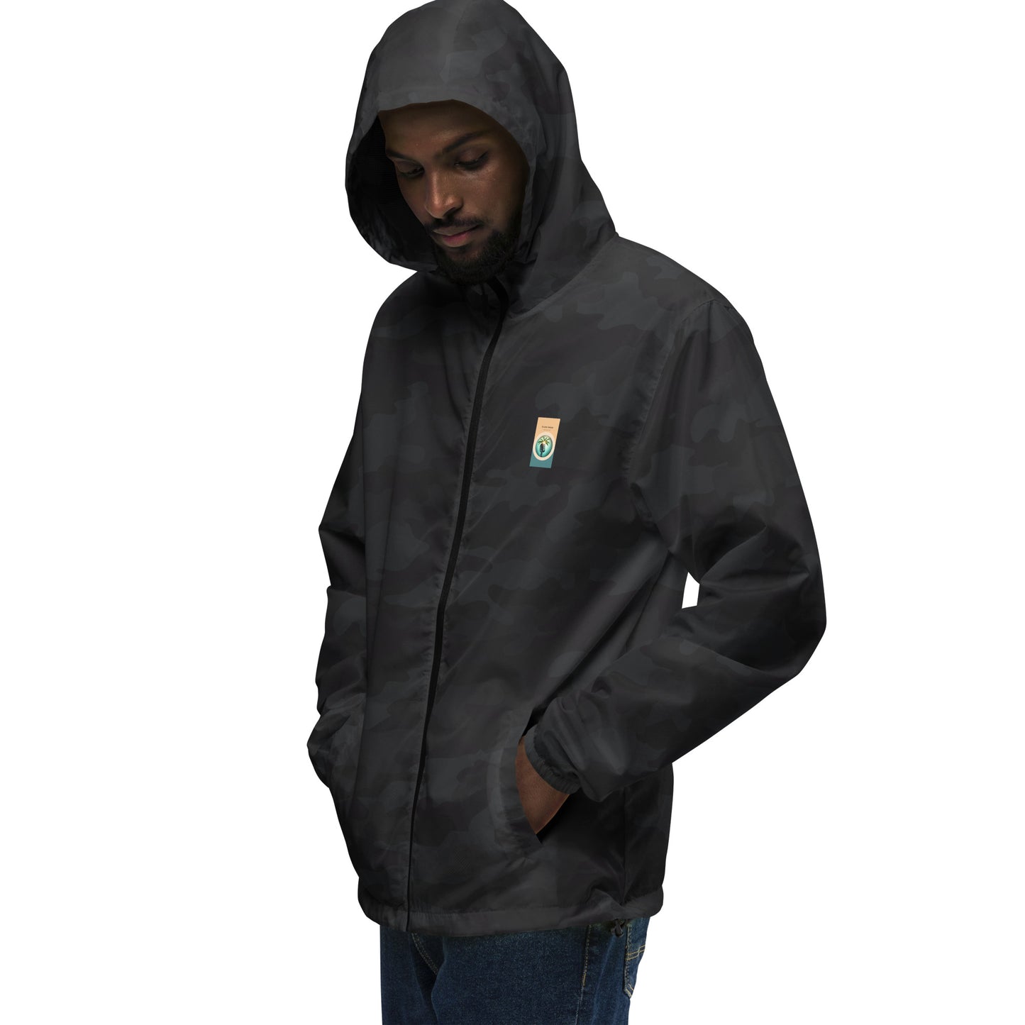 "The Windbreaker" Unisex lightweight Zip Up | Color logo