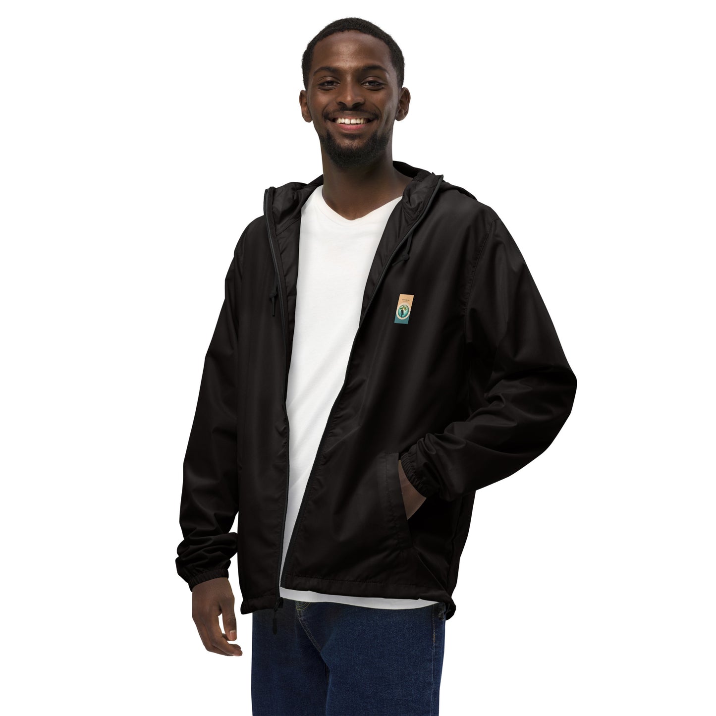"The Windbreaker" Unisex lightweight Zip Up | Color logo