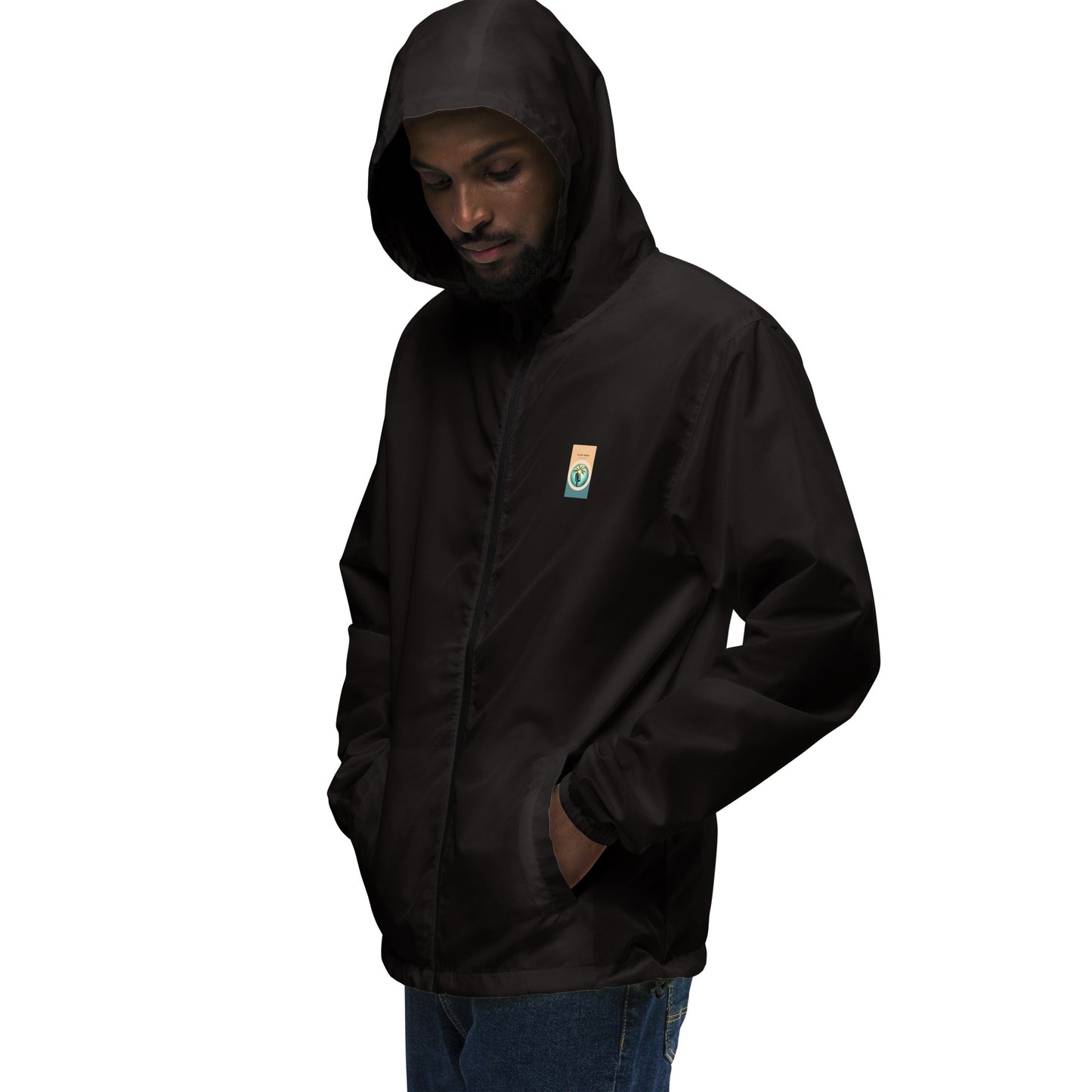 "The Windbreaker" Unisex lightweight Zip Up | Color logo