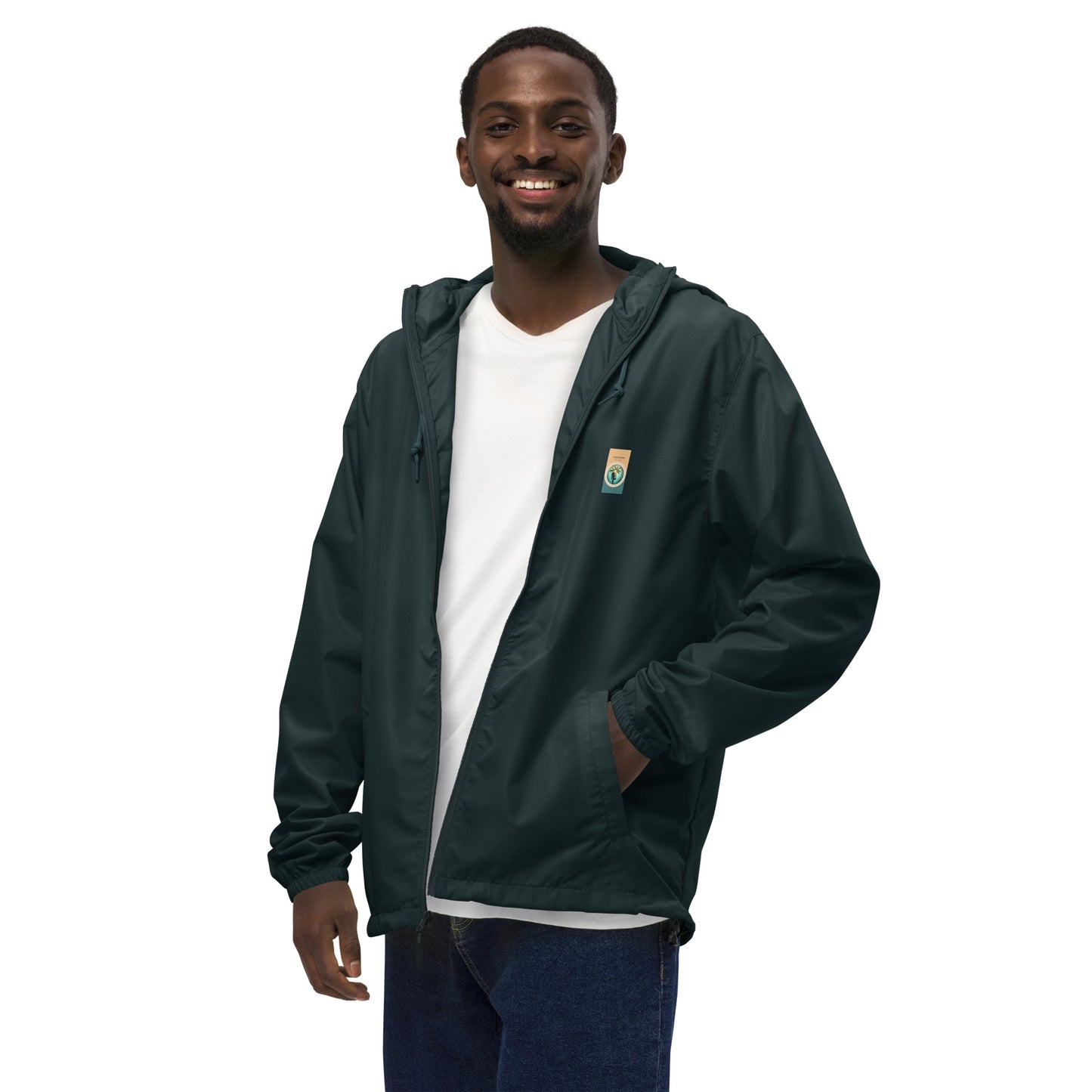"The Windbreaker" Unisex lightweight Zip Up | Color logo