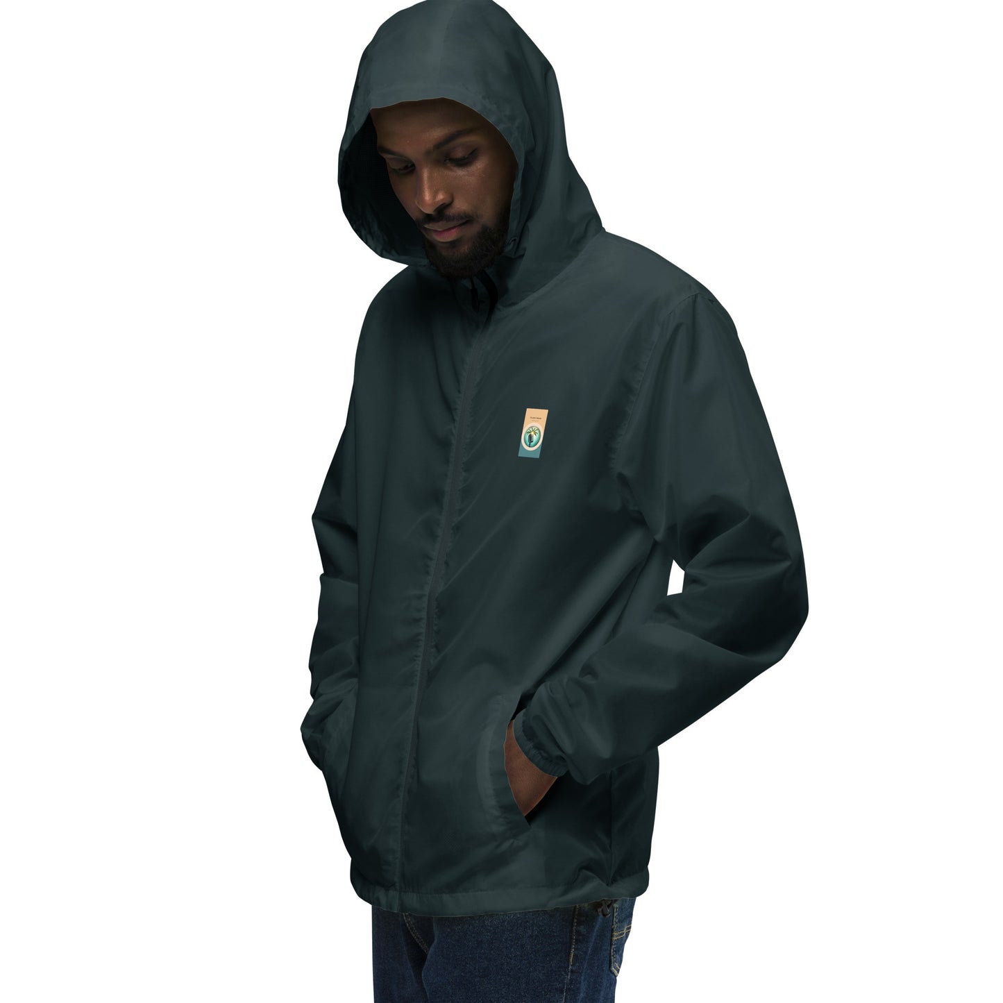"The Windbreaker" Unisex lightweight Zip Up | Color logo