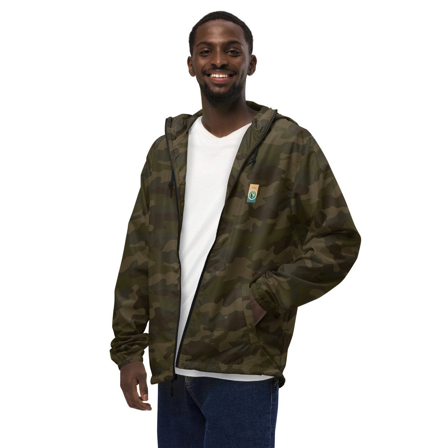 "The Windbreaker" Unisex lightweight Zip Up | Color logo