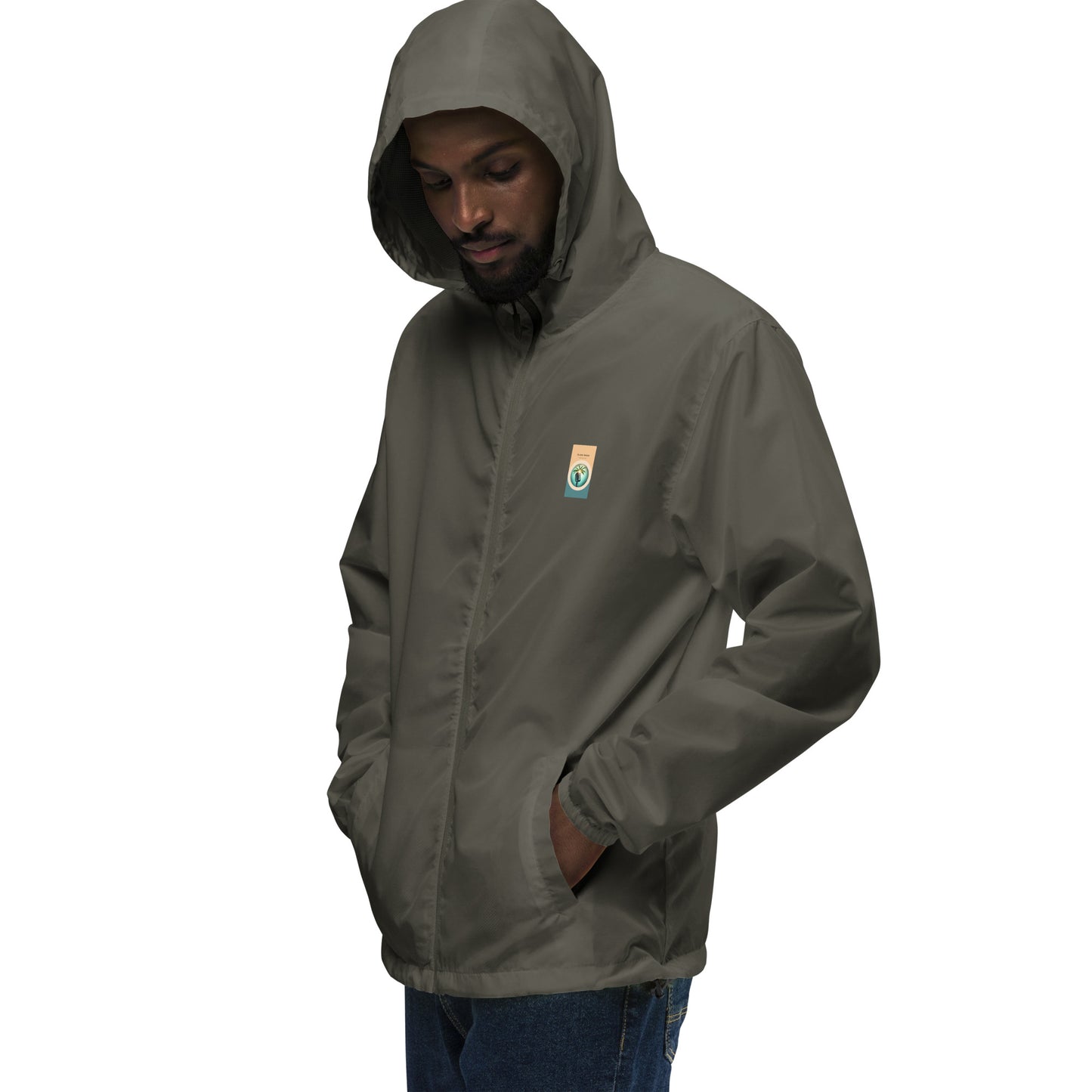 "The Windbreaker" Unisex lightweight Zip Up | Color logo