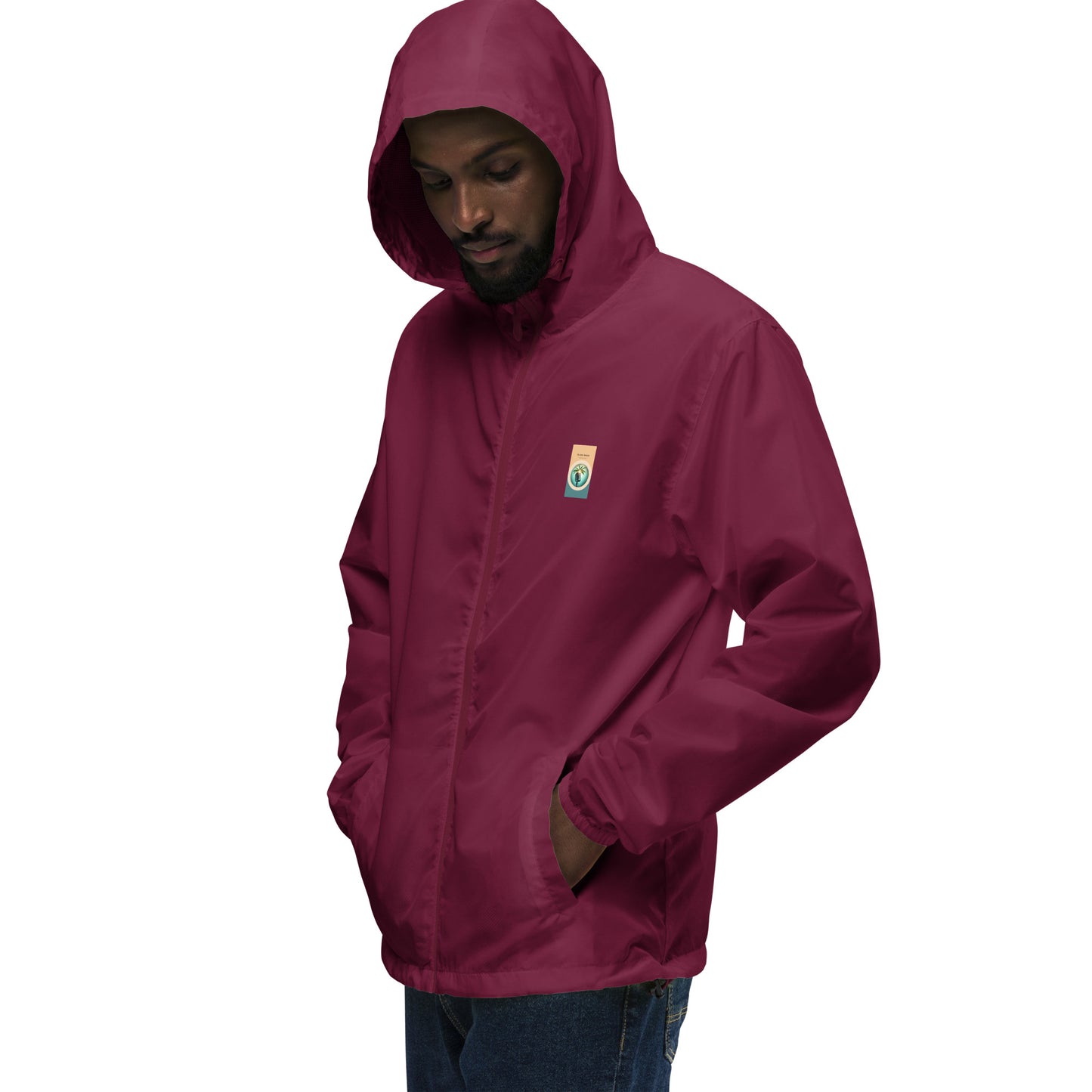 "The Windbreaker" Unisex lightweight Zip Up | Color logo