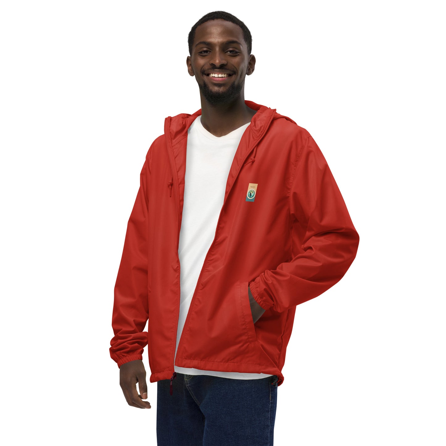 "The Windbreaker" Unisex lightweight Zip Up | Color logo
