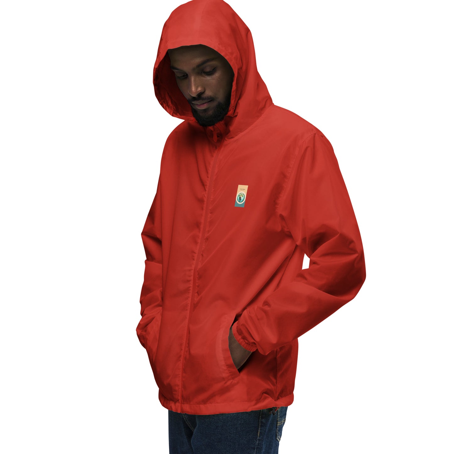 "The Windbreaker" Unisex lightweight Zip Up | Color logo