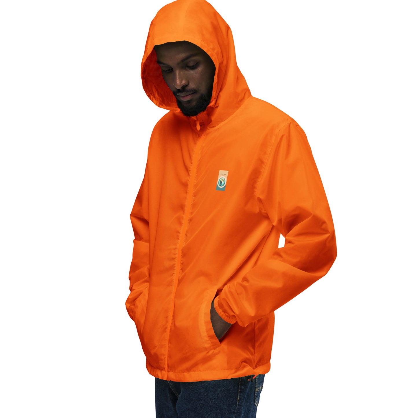 "The Windbreaker" Unisex lightweight Zip Up | Color logo