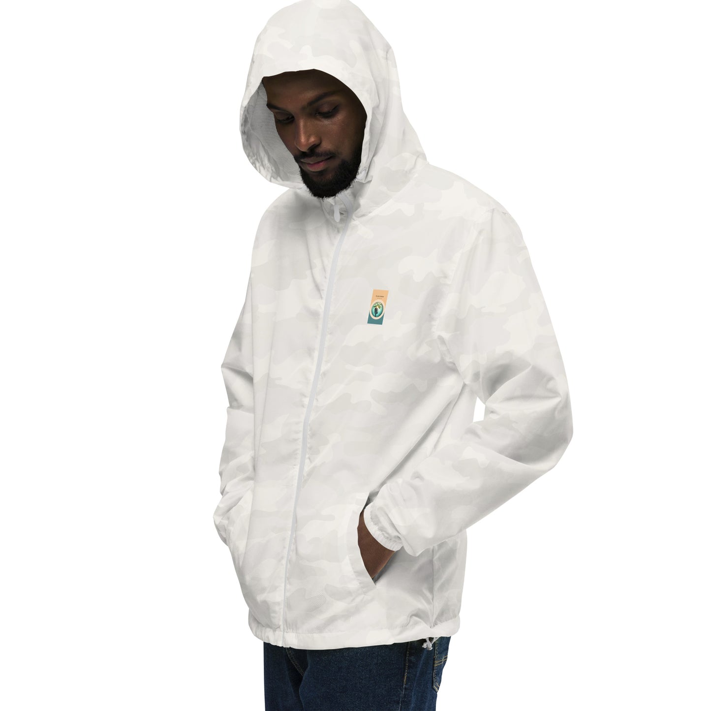 "The Windbreaker" Unisex lightweight Zip Up | Color logo